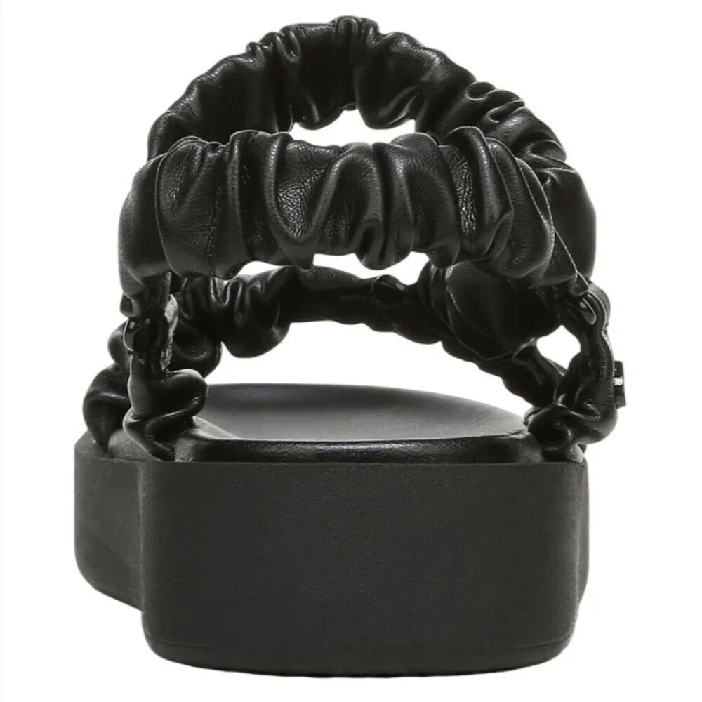 CIRCUS BY SAM EDELMAN / Harlene / Black / Scrunchie Strap / Platform / Sandals /